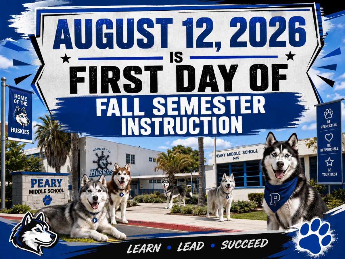 ¡Bienvenidos de nuevo a clases, Huskies! ¡Estamos deseando verlos! Welcome Back to School Huskies, we cannot wait to see you!